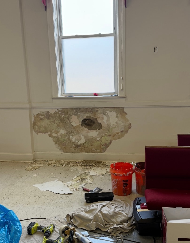 Drywall Repair — Before