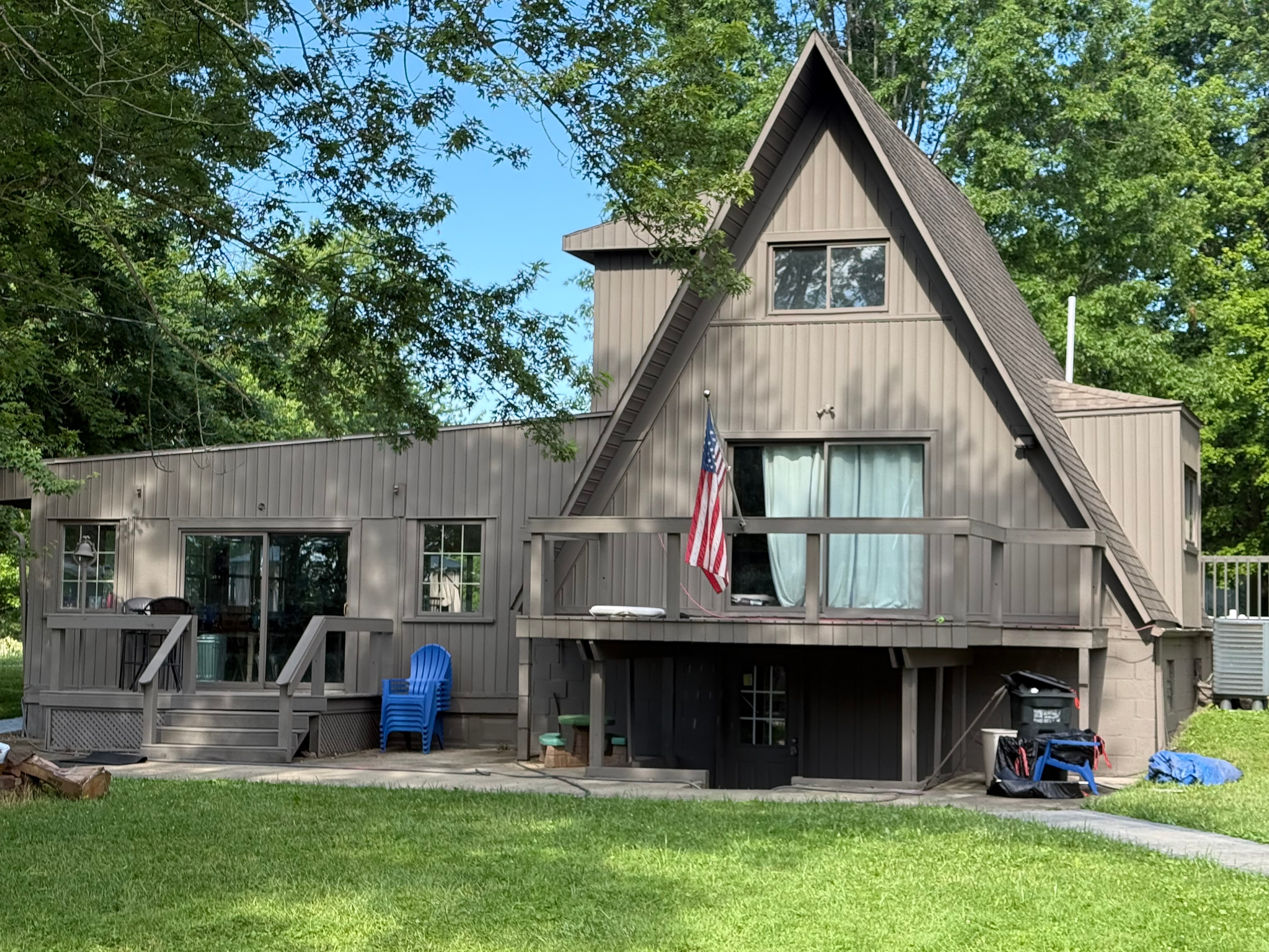 A-Frame Exterior — After