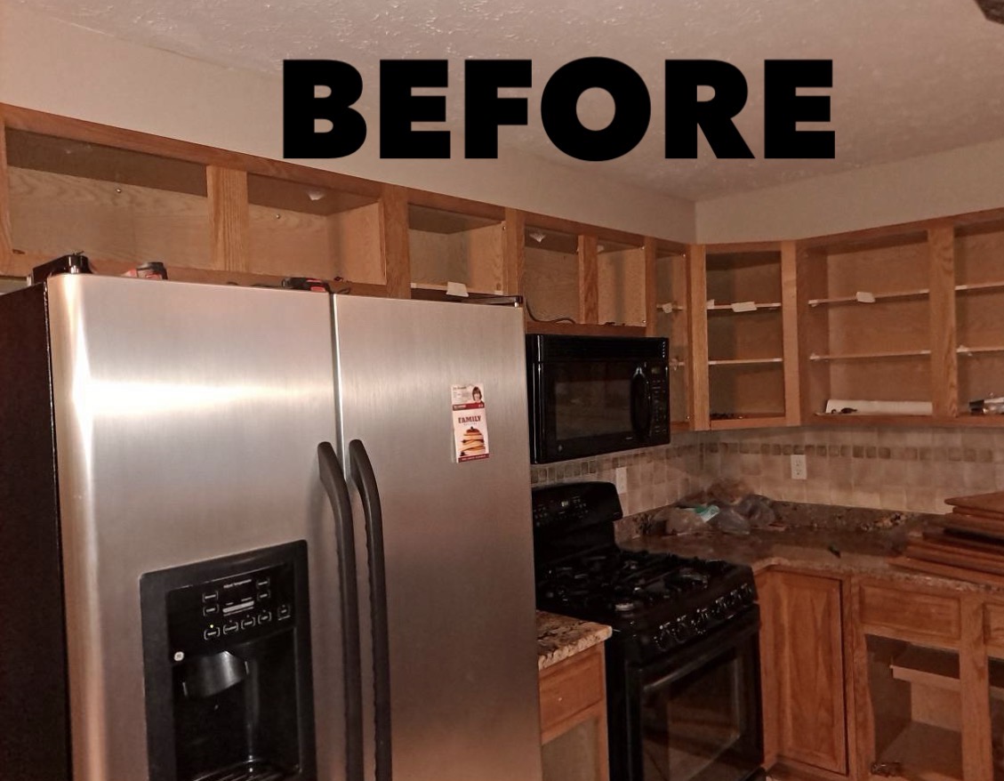 Before - Kitchen Cabinet Repaint